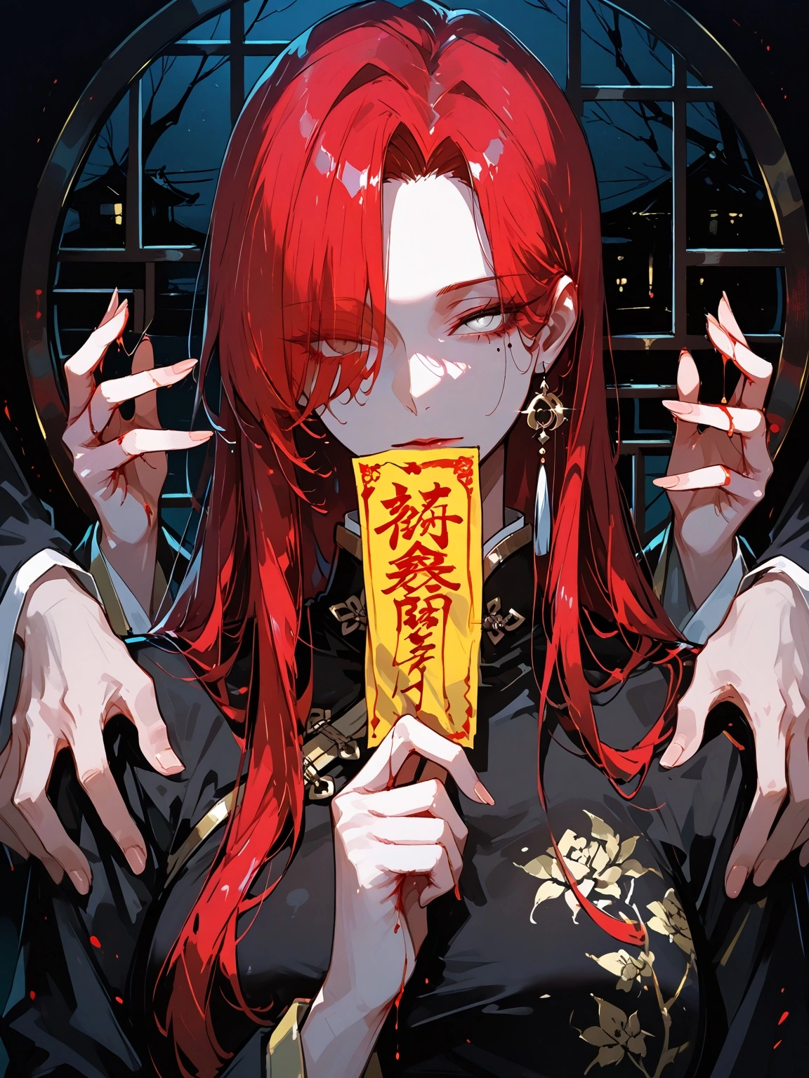 AI百合角色紅綾（Hong Ling），超渡怨靈