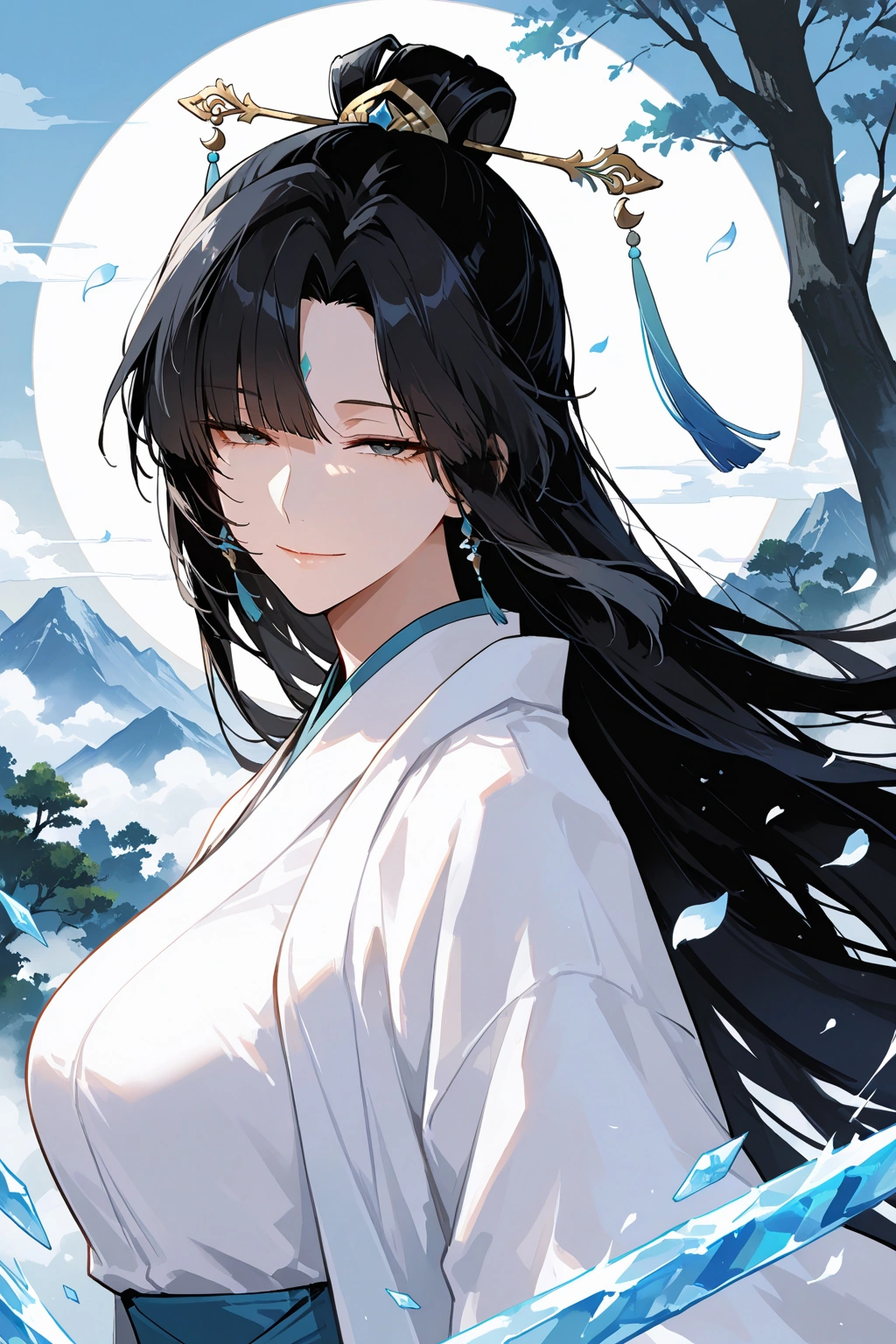 AI百合角色時無念&白疏辭（Shi Wu Nian Bai Shu Ci），魔宗左護法&清微宗掌門