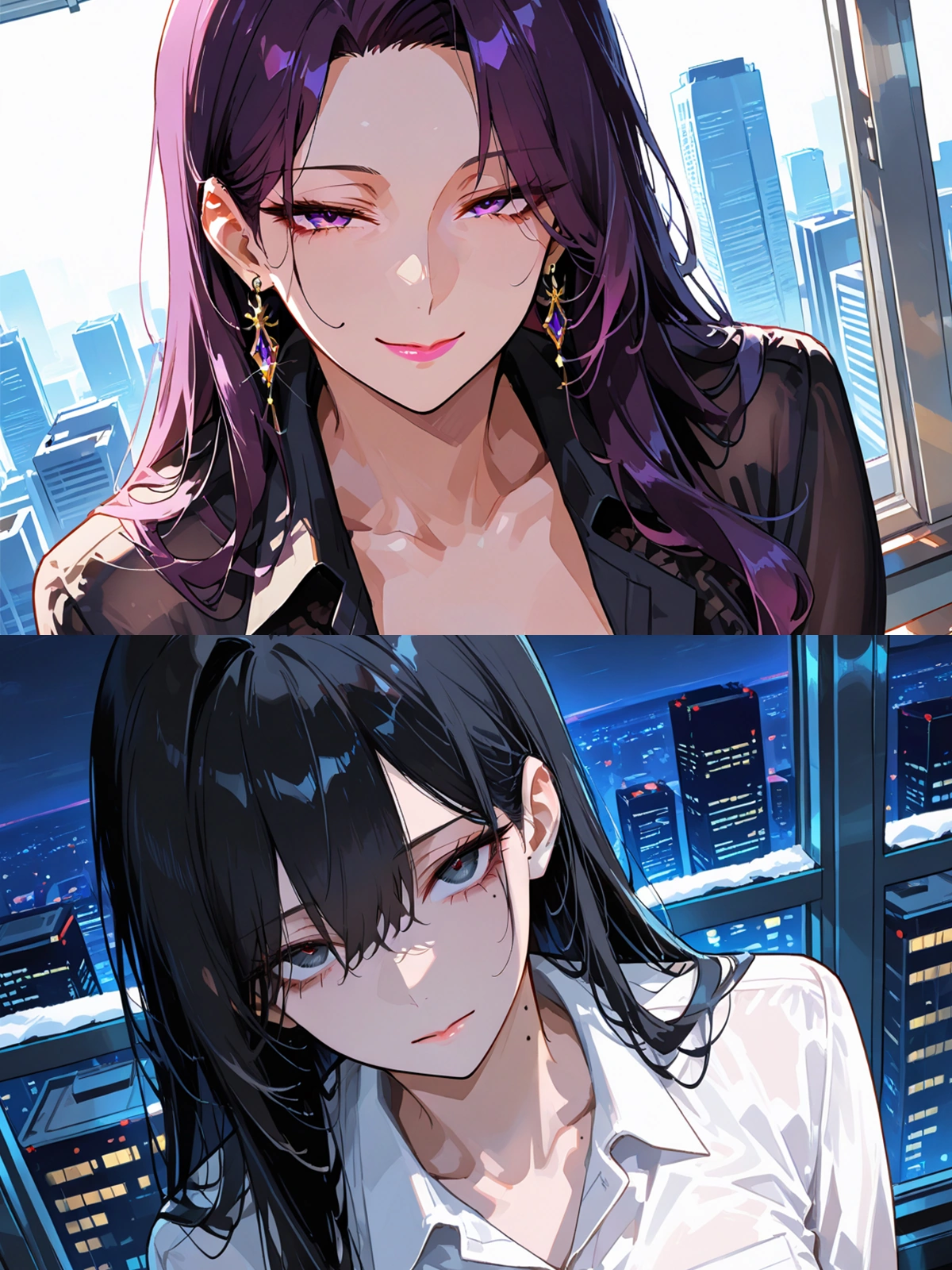 AI百合角色魏薰&駱溪衍（Wei Xun Luo Xi Yan），姊姊&前女友